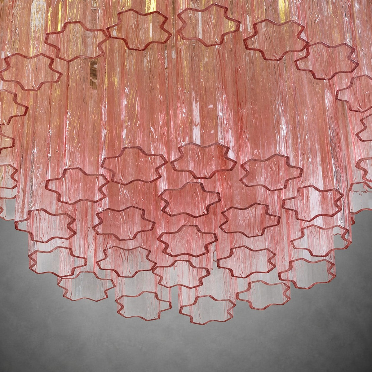 reviso Murano Fluted Glass Chandelier 28″