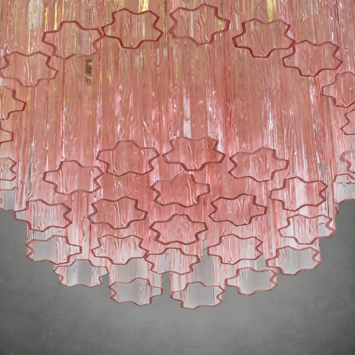 reviso Murano Fluted Glass Chandelier 28″
