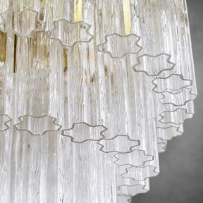 reviso Murano Fluted Glass Chandelier 28″