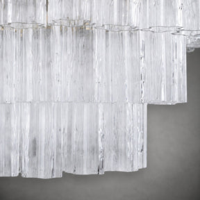 reviso Murano Fluted Glass Chandelier 28″