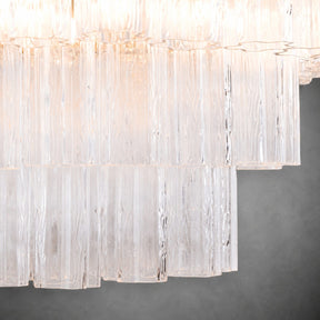 reviso Murano Fluted Glass Chandelier 28″