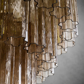 reviso Murano Fluted Glass Chandelier 28″