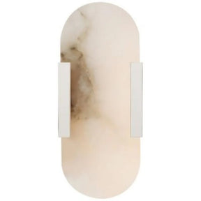 Melang Lowell Elongated Alabaster Wall Sconce 10"