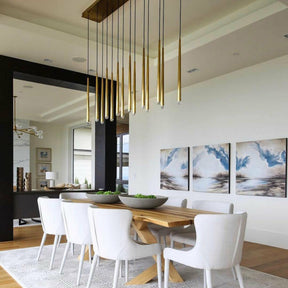 Melinda Metal Retangular Chandelier, Contemporary Lighting Fixture