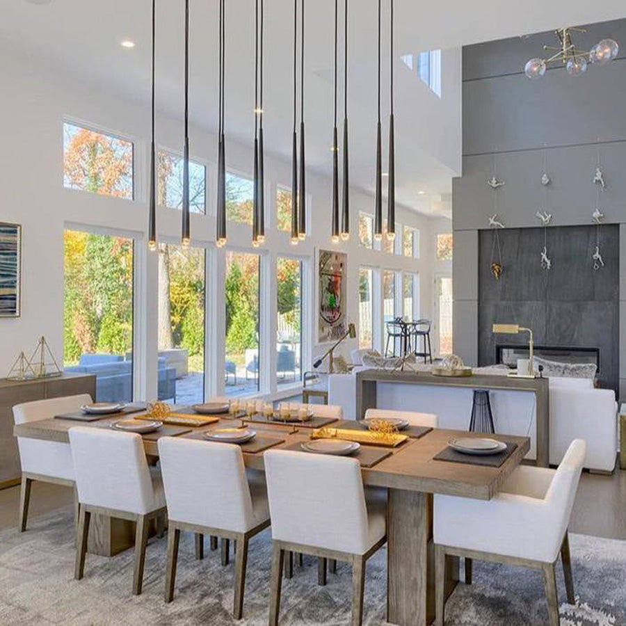 Melinda Metal Retangular Chandelier, Contemporary Lighting Fixture