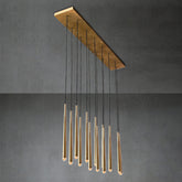 Melinda Metal Retangular Chandelier, Contemporary Lighting Fixture