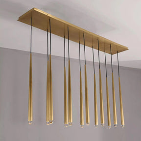 Melinda Metal Retangular Chandelier, Contemporary Lighting Fixture