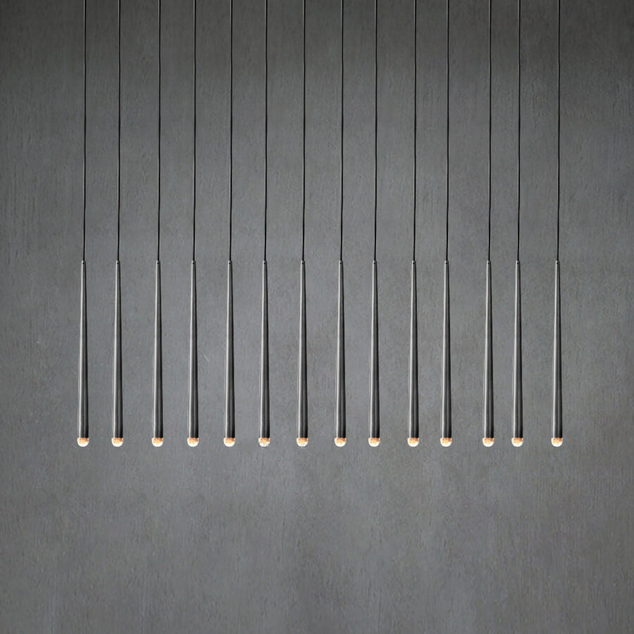 Melinda Metal Retangular Chandelier, Contemporary Lighting Fixture