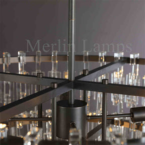 Melody K9 Crystal Rectangular Chandelir for Dining Room Kitchen Island