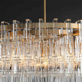 Melody K9 Crystal Rectangular Chandelir for Dining Room Kitchen Island