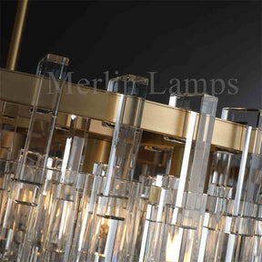 Melody K9 Crystal Round Chandelir for Living Room Bedroom, Kitchen Island