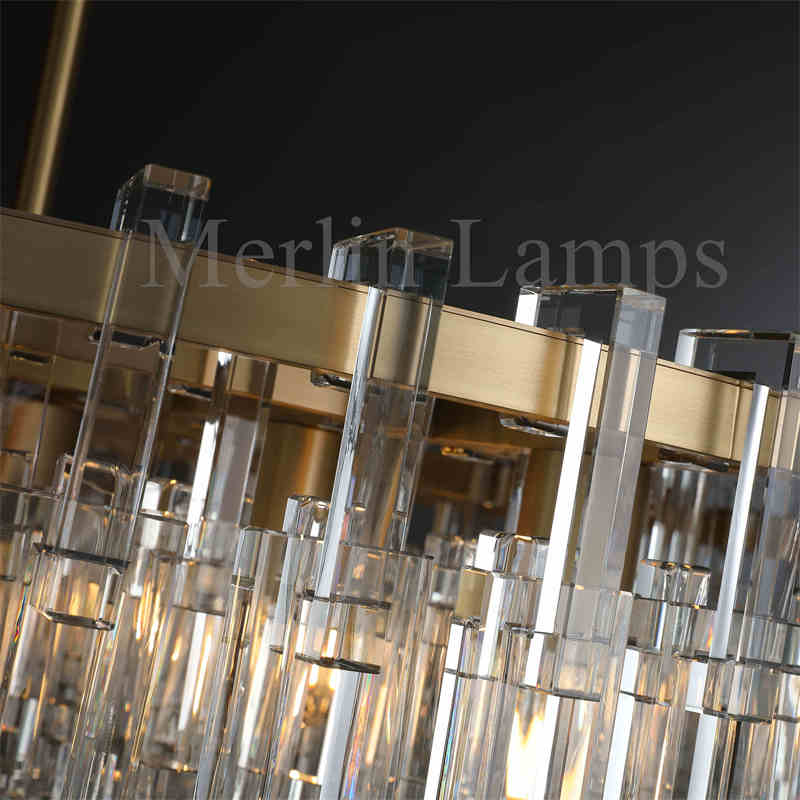 Melody K9 Crystal Round Chandelir for Living Room Bedroom, Kitchen Island