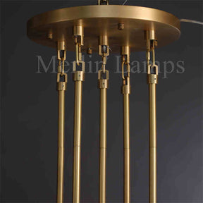 Melody K9 Crystal Round Chandelir for Living Room Bedroom, Kitchen Island