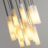 Merlin Alabaster Modern Art Linear Chandeliers