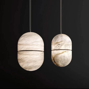Merlin Alabaster Symmetry Pendant Light, Island Mini Pendant Light