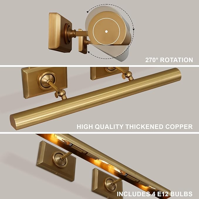 Merlin Brass Picture Light