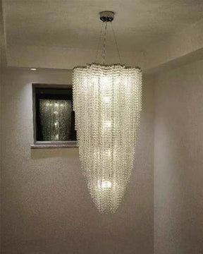 Merlin Cascading Crystal Foyer Chandelier