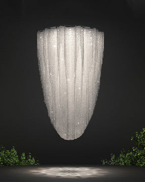 Merlin Cascading Crystal Foyer Chandelier