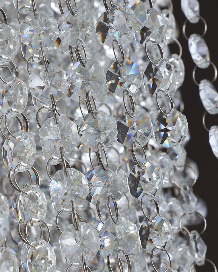 Merlin Cascading Crystal Foyer Chandelier