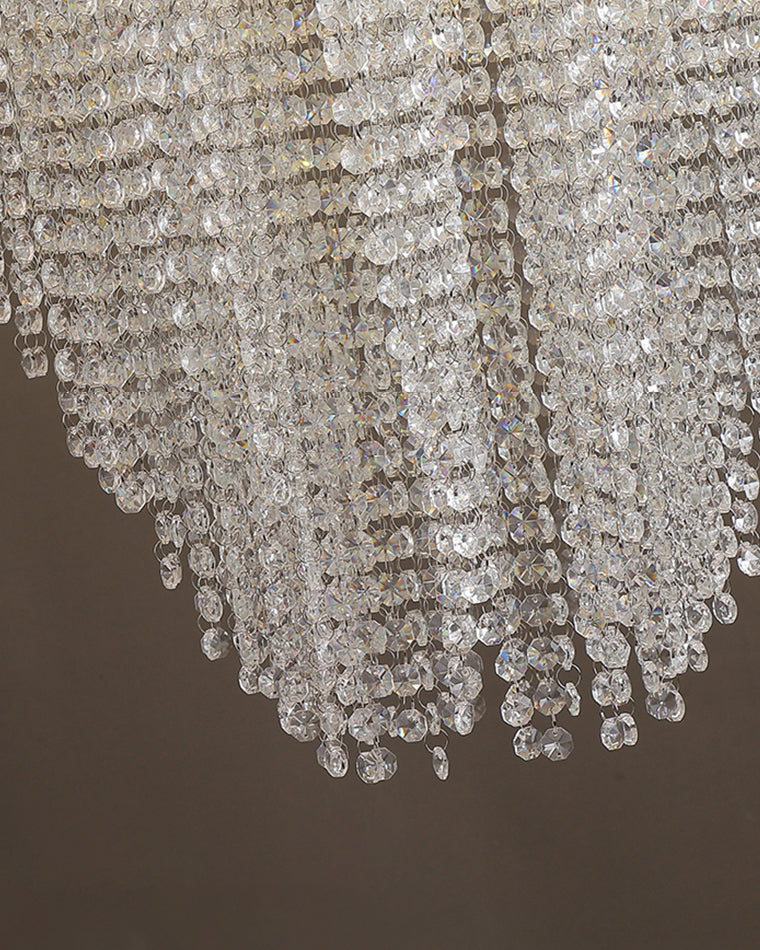 Merlin Cascading Crystal Foyer Chandelier