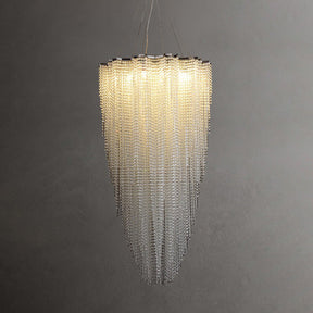 Merlin Cascading Crystal Foyer Chandelier