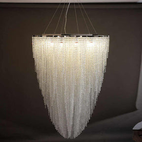 Merlin Cascading Crystal Foyer Chandelier