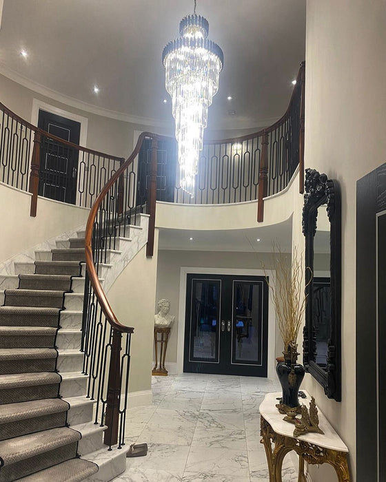 Merlin Cascading Crystal Prism Chandelier