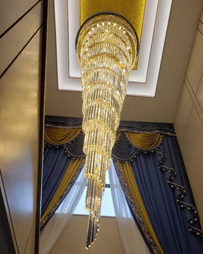 Merlin Cascading Crystal Prism Chandelier