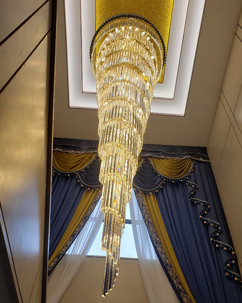 Merlin Cascading Crystal Prism Chandelier