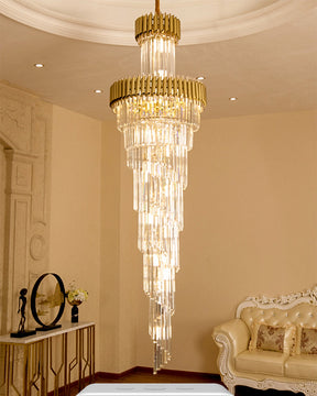Merlin Cascading Crystal Prism Chandelier