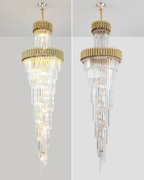 Merlin Cascading Crystal Prism Chandelier