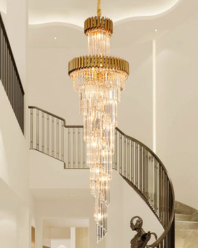 Merlin Cascading Crystal Prism Chandelier