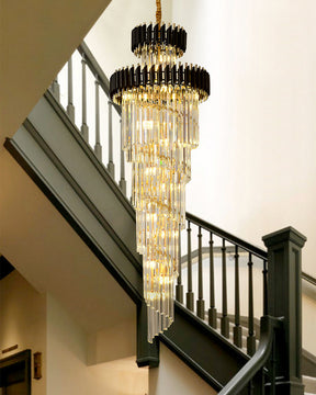 Merlin Cascading Crystal Prism Chandelier