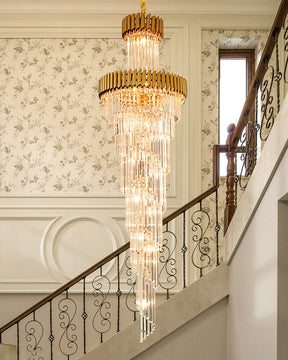 Merlin Cascading Crystal Prism Chandelier