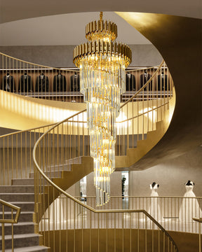Merlin Cascading Crystal Prism Chandelier