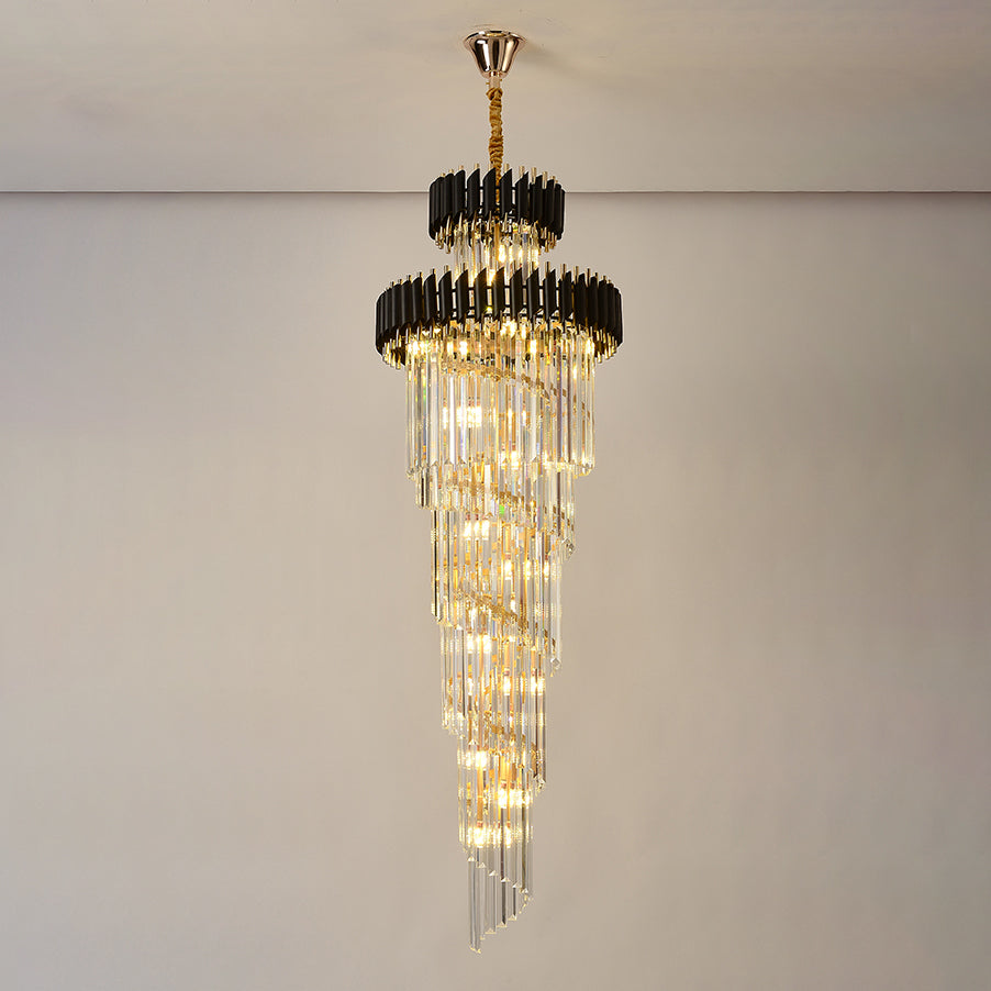 Merlin Cascading Crystal Prism Chandelier