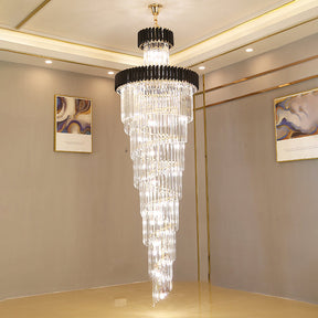 Merlin Cascading Crystal Prism Chandelier