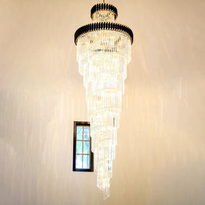 Merlin Cascading Crystal Prism Chandelier