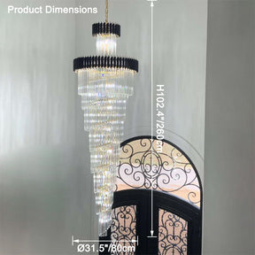 Merlin Cascading Crystal Prism Chandelier