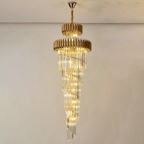 Merlin Cascading Crystal Prism Chandelier