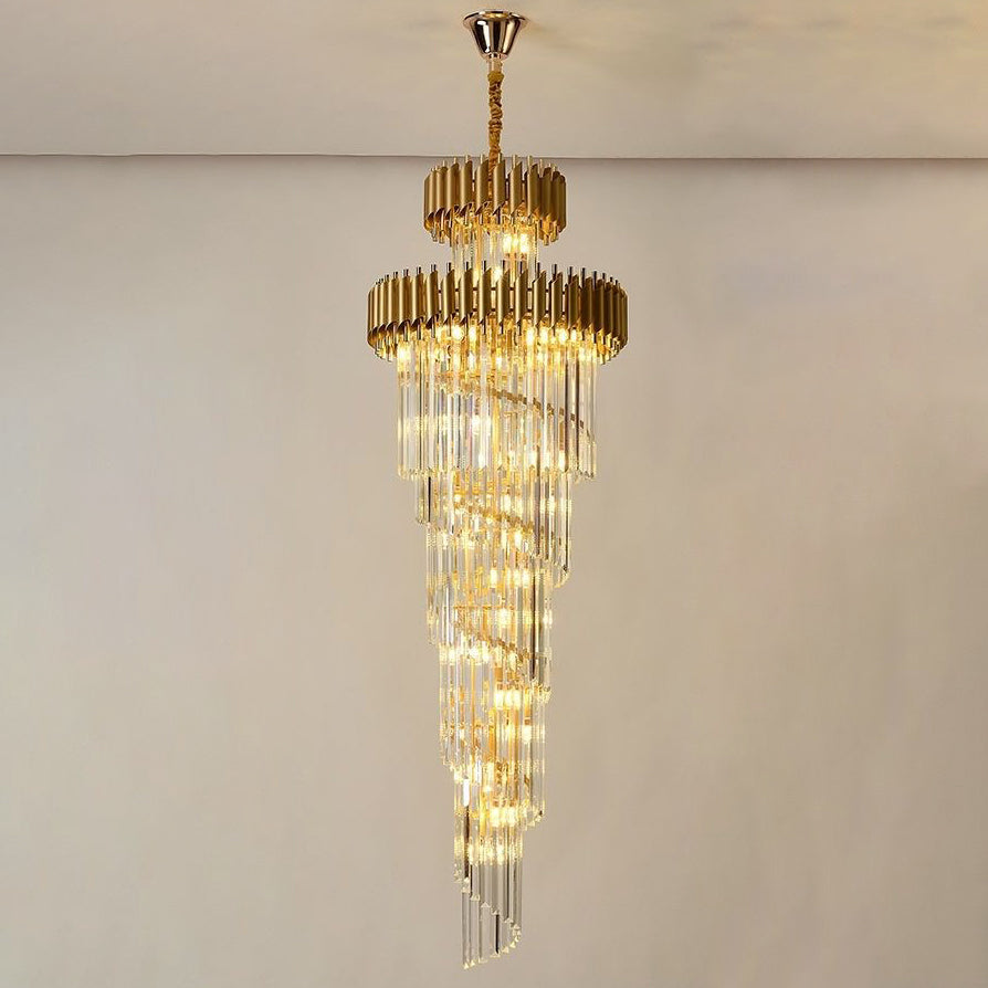 Merlin Cascading Crystal Prism Chandelier