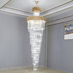 Merlin Cascading Crystal Prism Chandelier