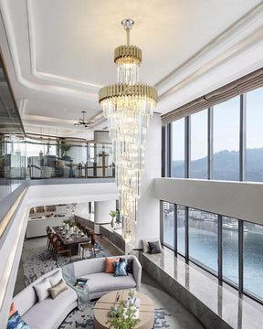 Merlin Cascading Crystal Prism Chandelier