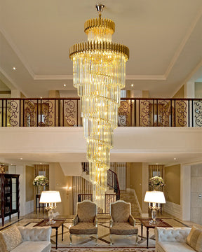 Merlin Cascading Crystal Prism Chandelier