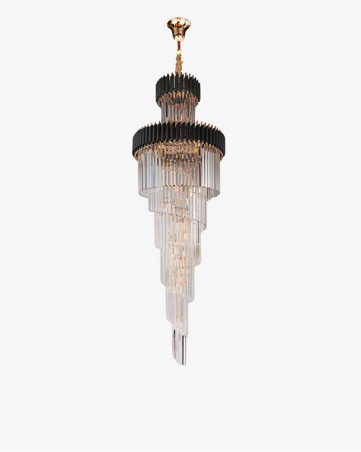 Merlin Cascading Crystal Prism Chandelier