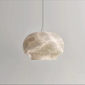 Merlin Celina Alabaster Dome Pendant Lighting Fixture, Dining Pendant Light