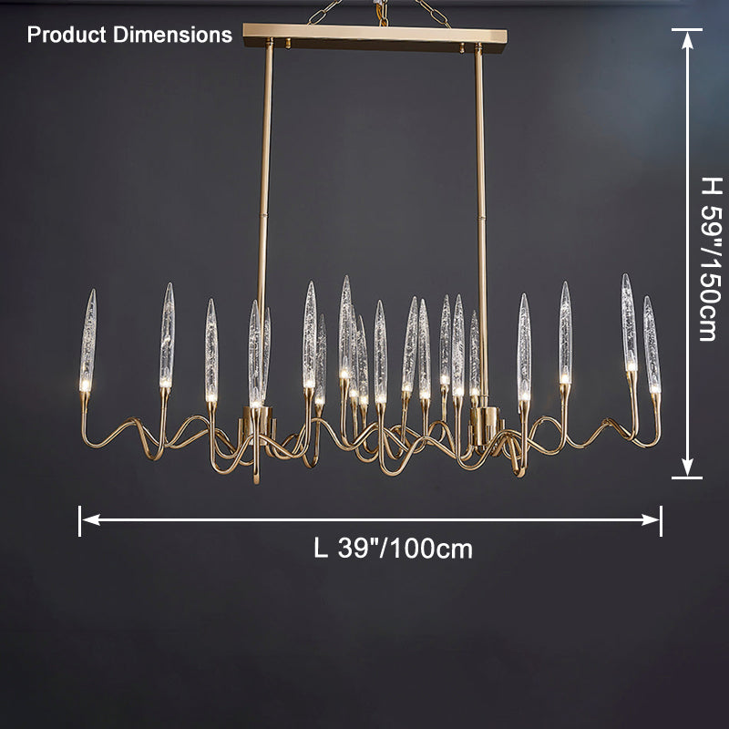 Merlin Crystal Candlestick Chandelier