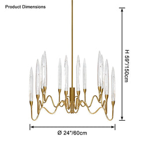 Merlin Crystal Candlestick Chandelier