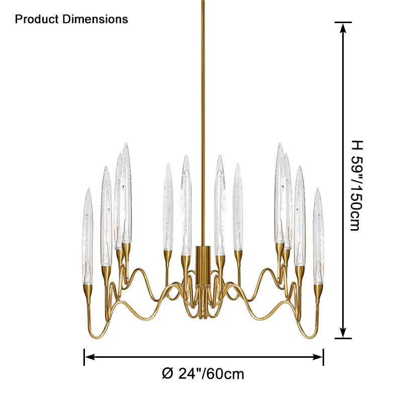 Merlin Crystal Candlestick Chandelier