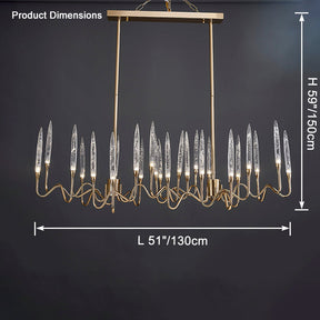 Merlin Crystal Candlestick Chandelier